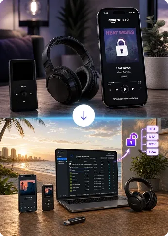 Limitaciones de descarga en Amazon Music App